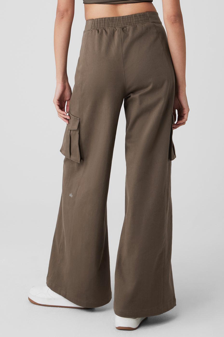 Show Off Cargo Wide Leg Trouser - Olive Tree Product Image