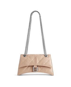 Womens Crush Small Chain Bag Metallized Quilted Product Image