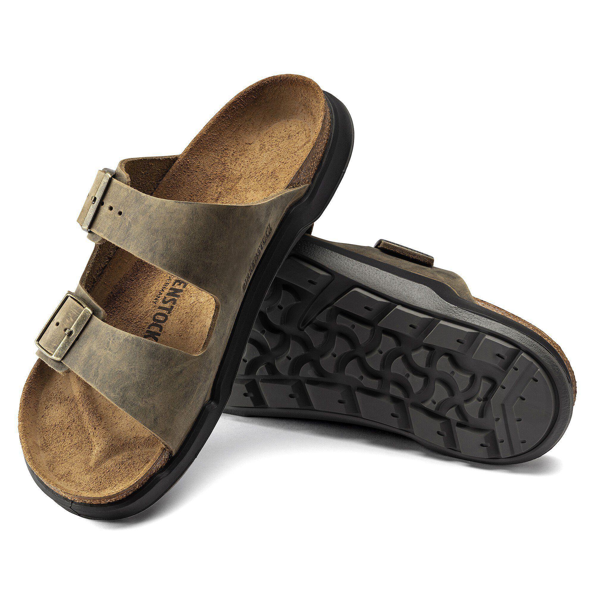 Arizona Crosstown Men Oiled Leather Faded Khaki Product Image