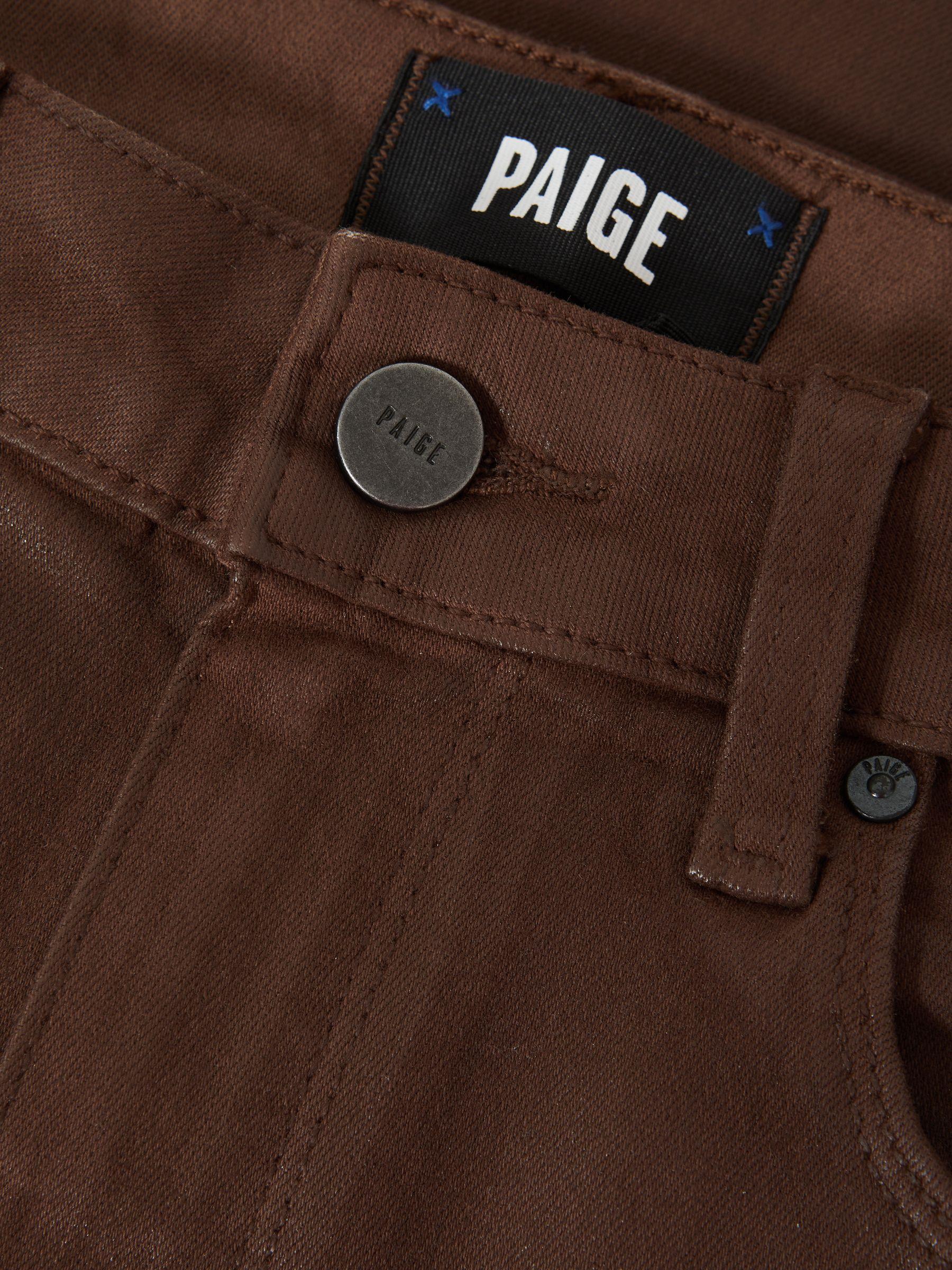 Paige Mid Rise Cropped Jeans in Cognac Luxe Product Image