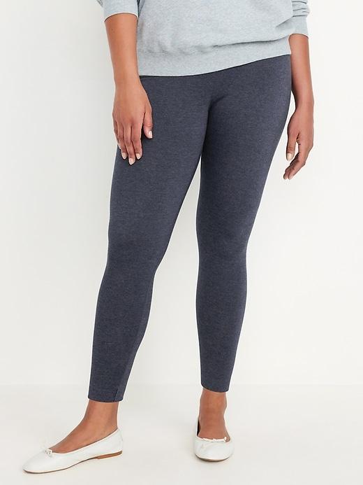 Mid-Rise Jersey Ankle Leggings Product Image