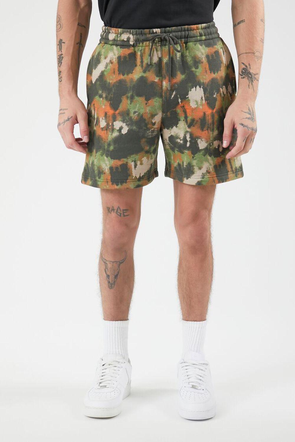 Abstract Print Drawstring Shorts | Forever 21 Product Image