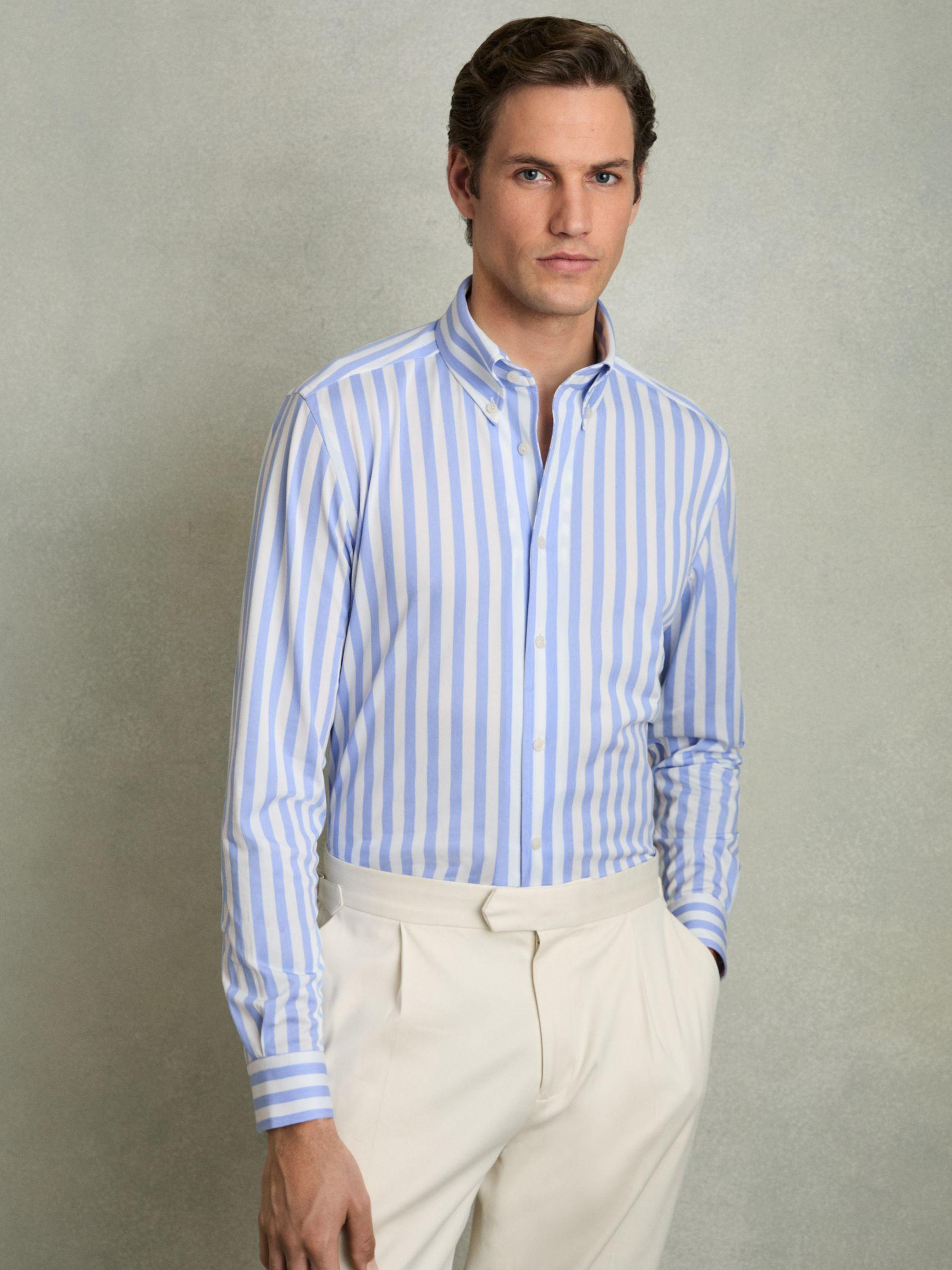 Single-Breasted Stretch Suit Blazer Slim-Fit in Stone Product Image