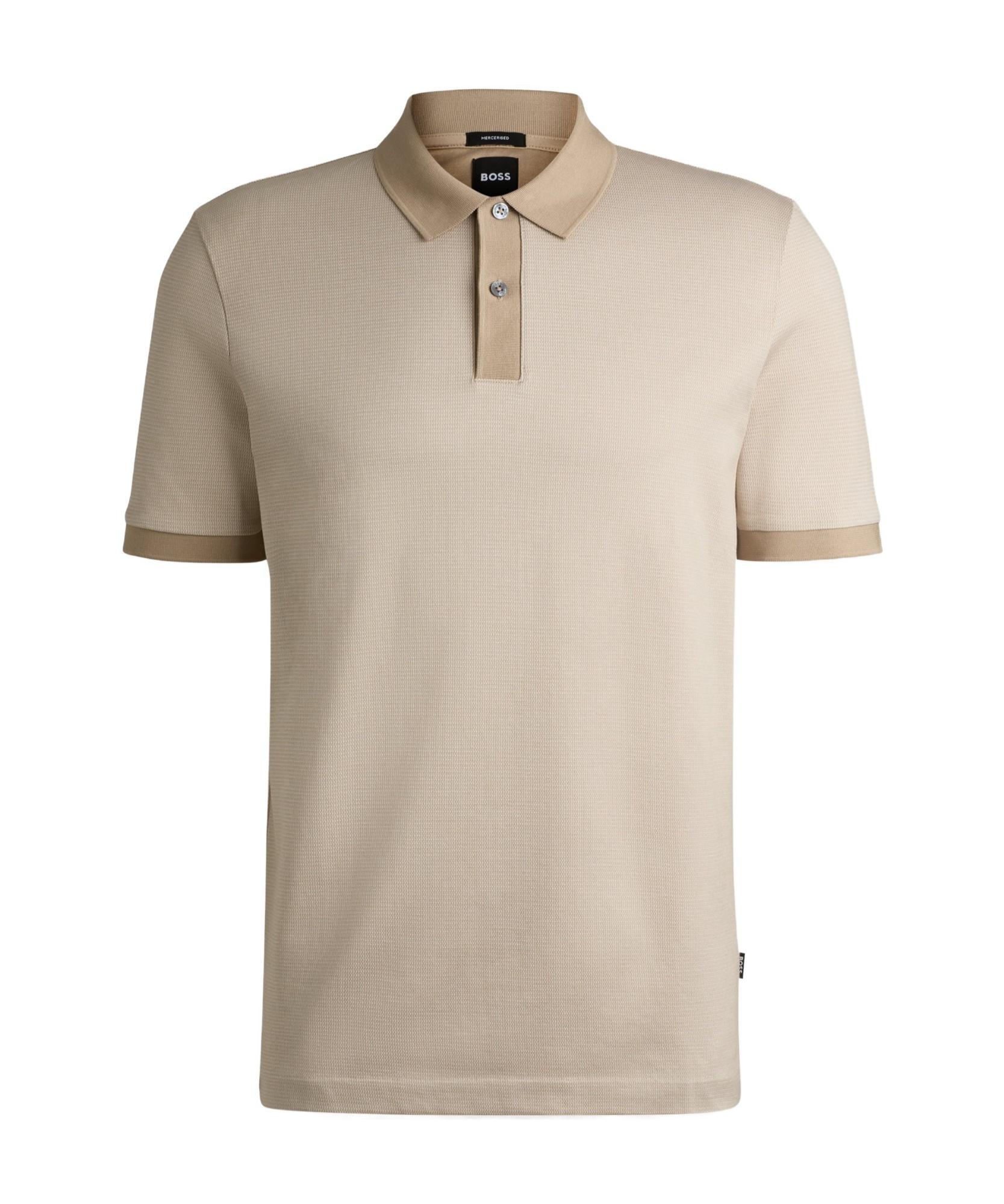HUGO BOSS Short-sleeved Polo Shirt In Nude Product Image