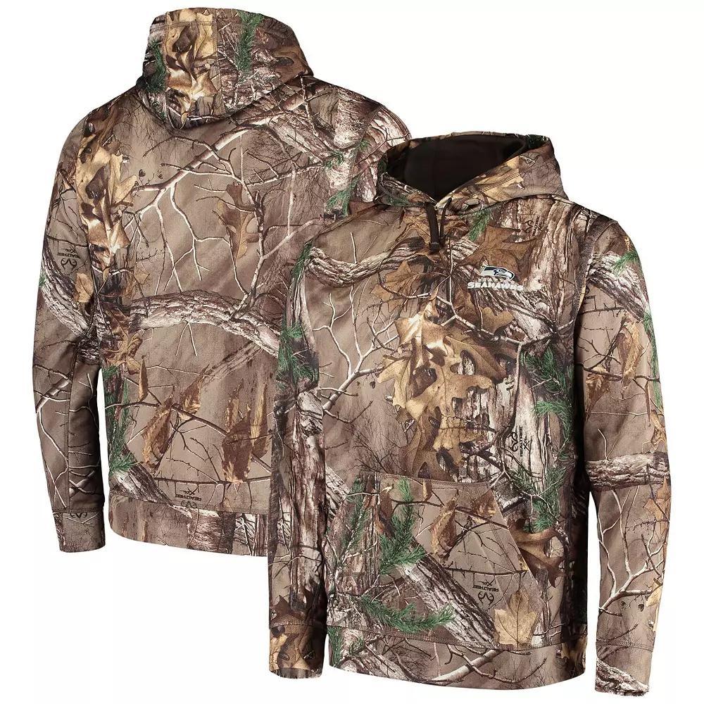 Men's Dunbrooke Realtree Camo Seattle Seahawks Circle Champion Tech Fleece Pullover Hoodie, Size: XL, Green Product Image