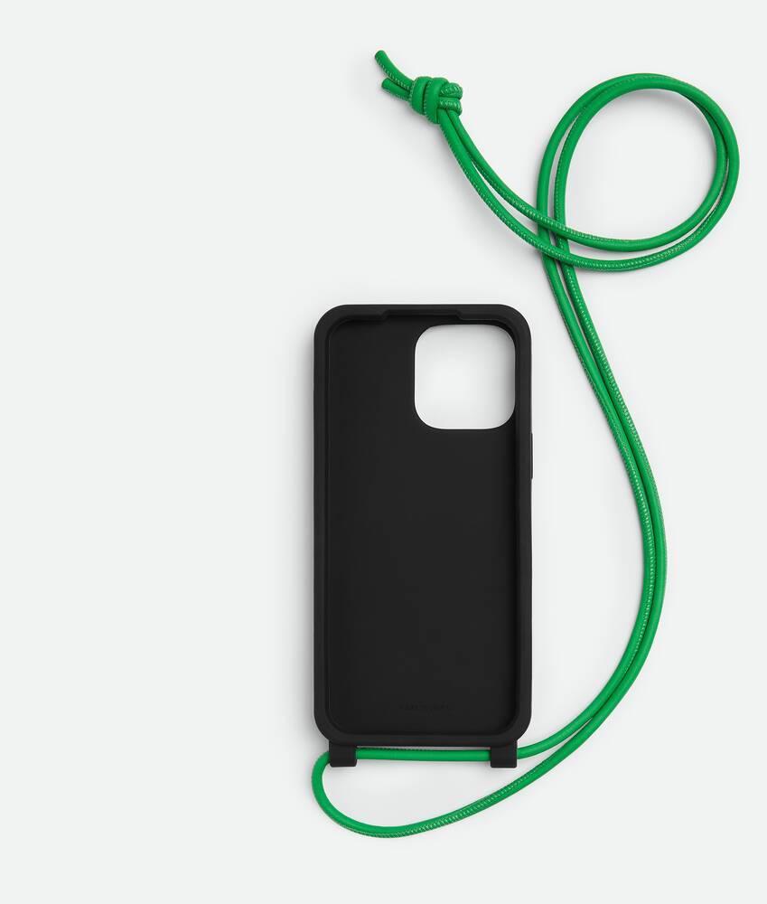 Men's iPhone 16 Pro Max Case With Strap in Black/parakeet Product Image