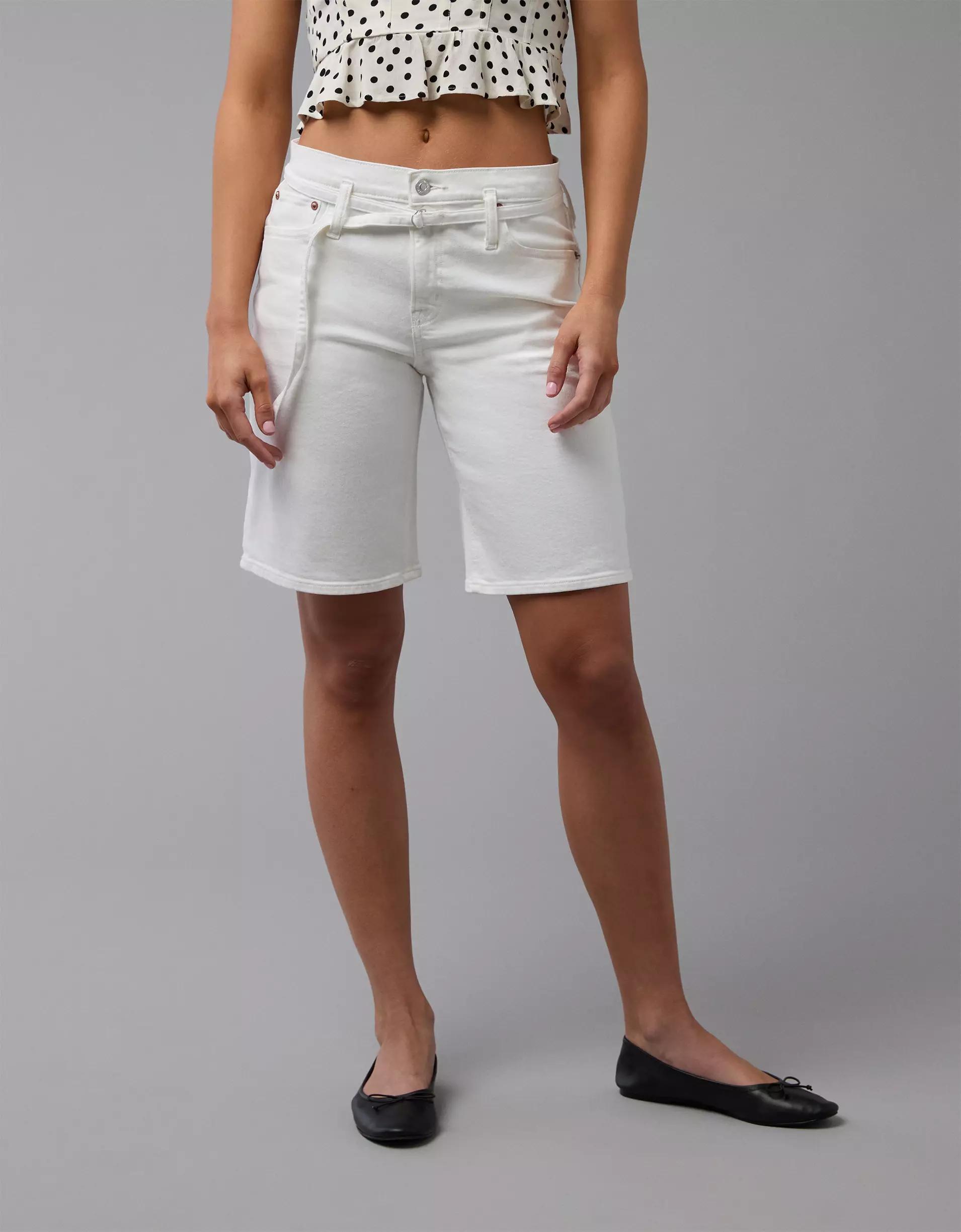 AE 11" Stretch Denim High-Waisted Jort Product Image