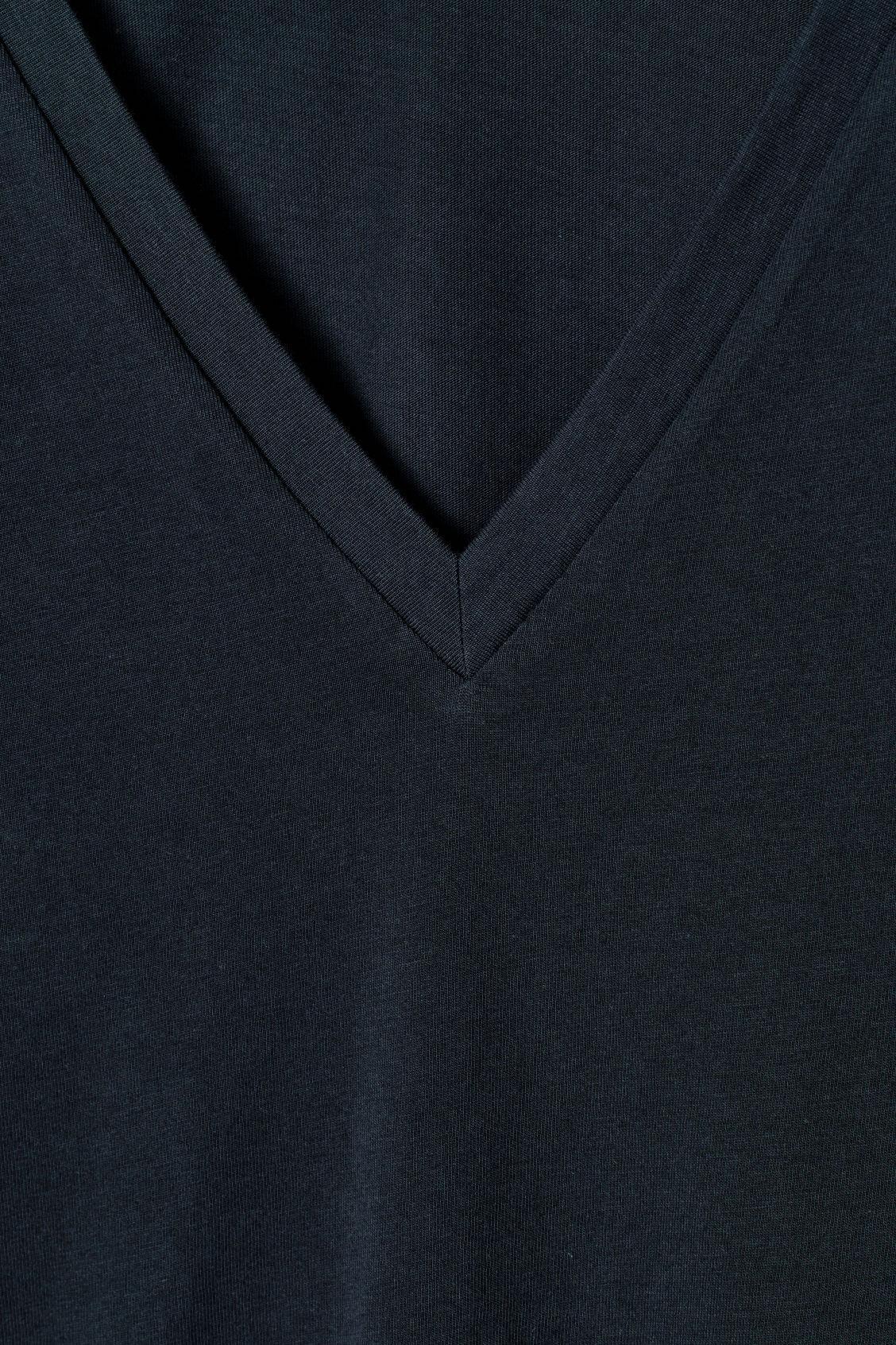V-NECK COTTON T-SHIRT Product Image