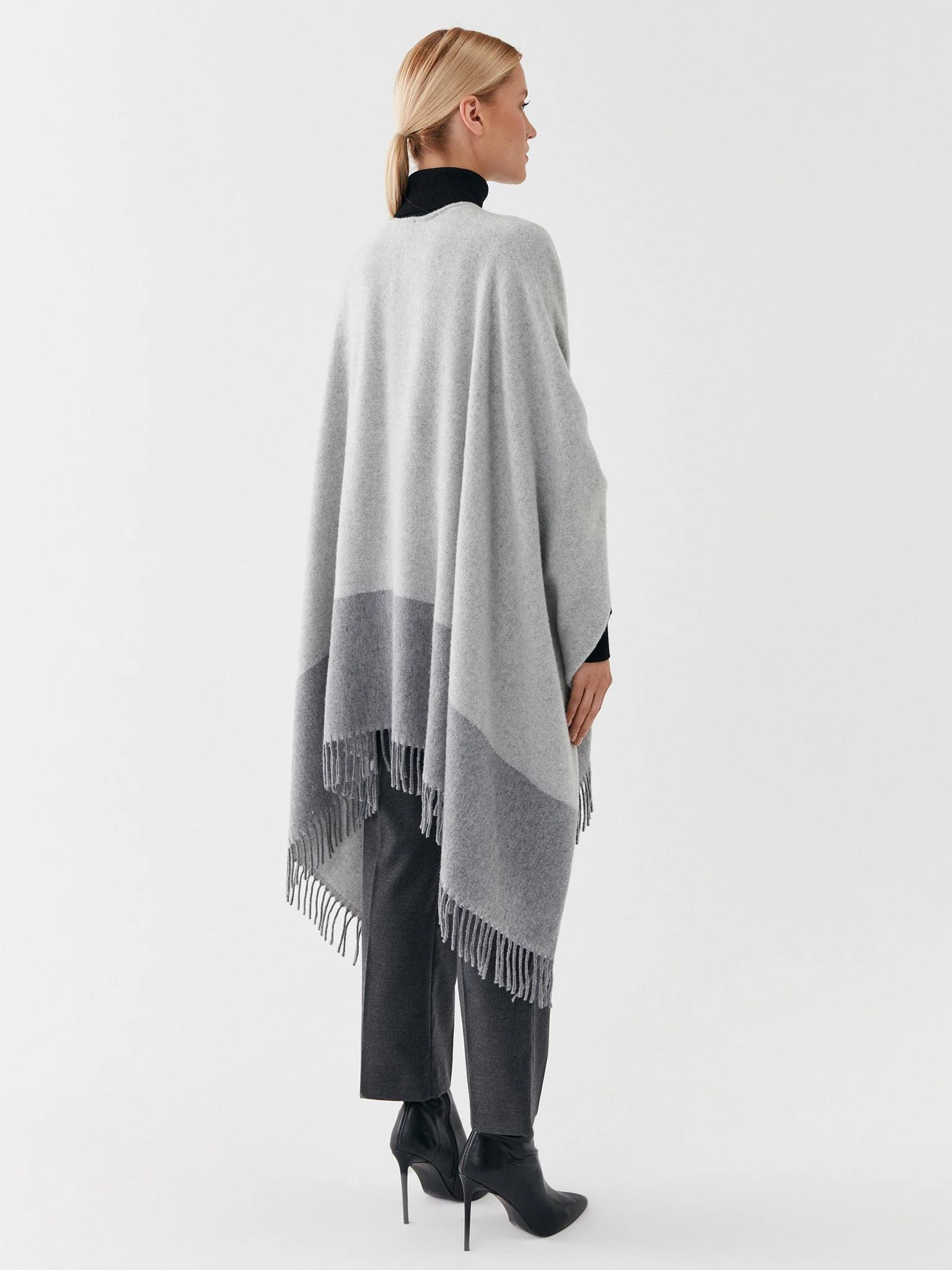 Max Mara Deodara Grey Poncho Product Image