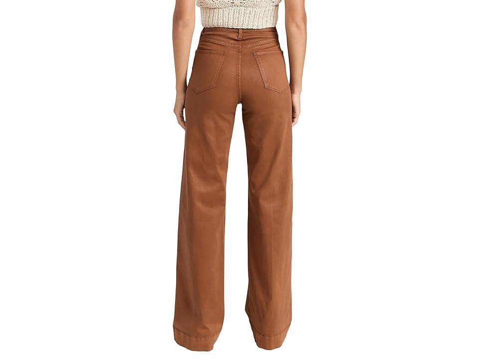 Joes Jeans The Mia Coated High Rise Wide Leg Jeans Product Image