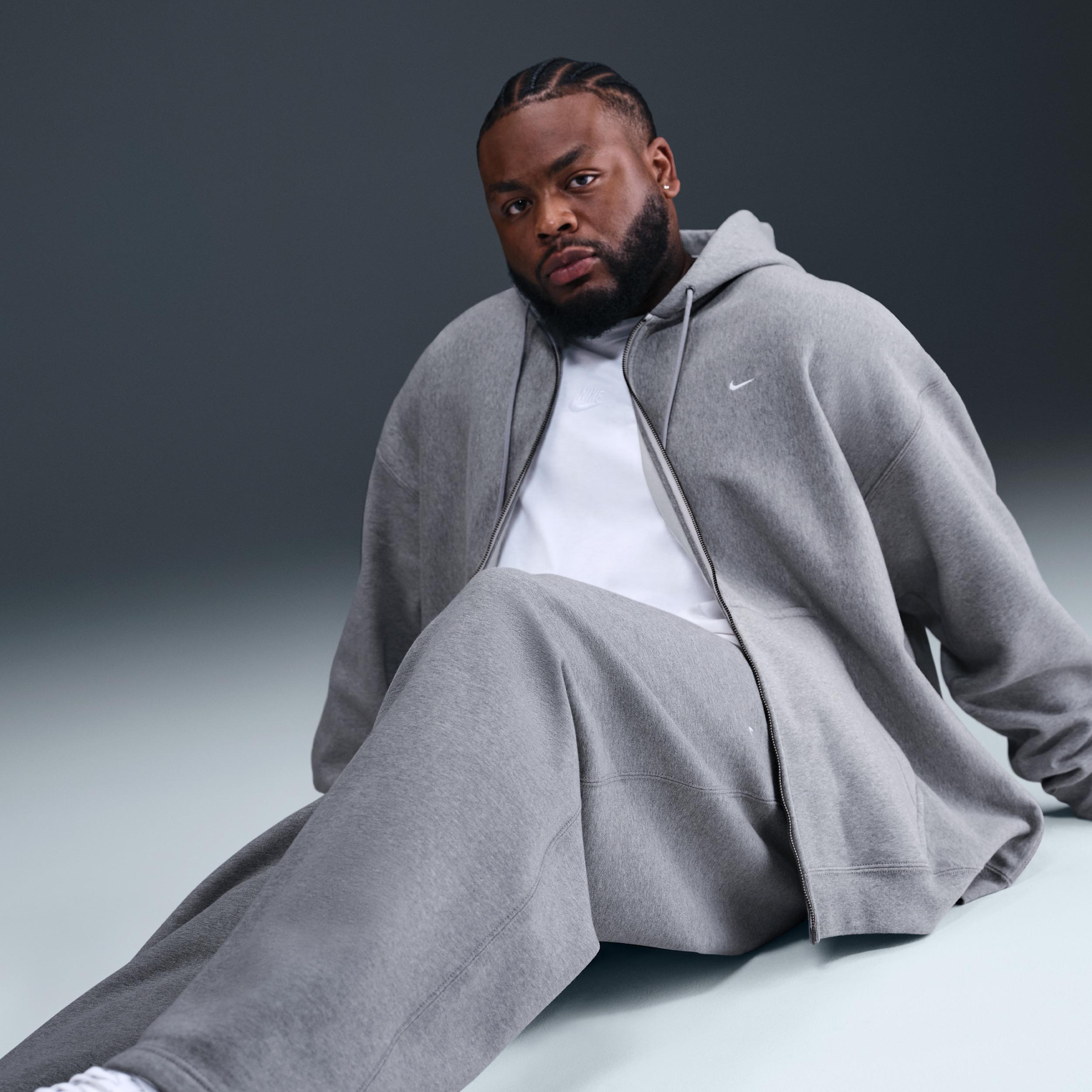 Nike Men's Solo Swoosh Fleece Open-Hem Pants Product Image
