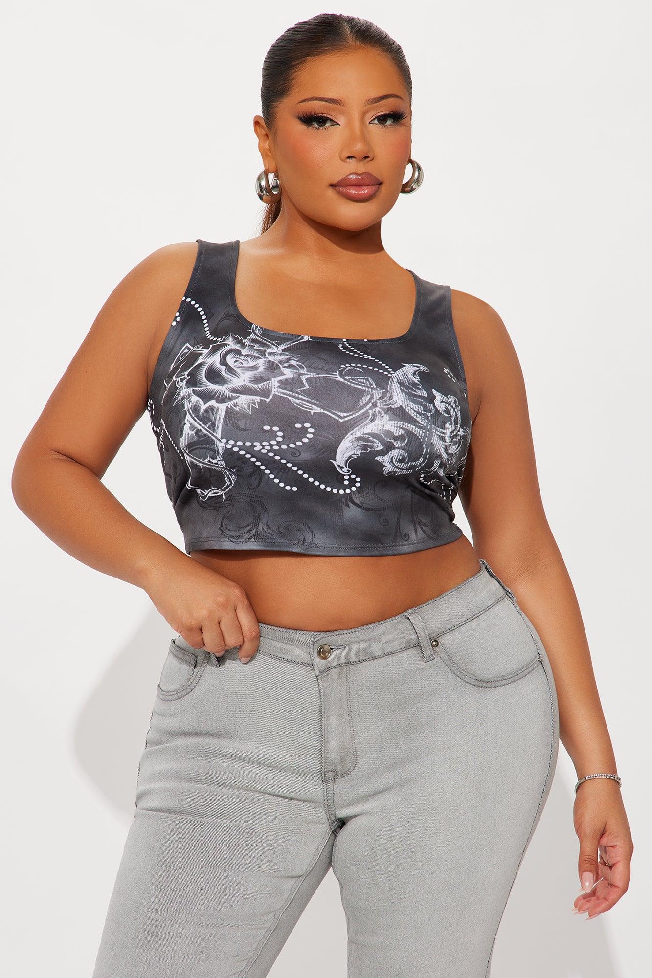 Petal Theory Tank Top - Grey Product Image