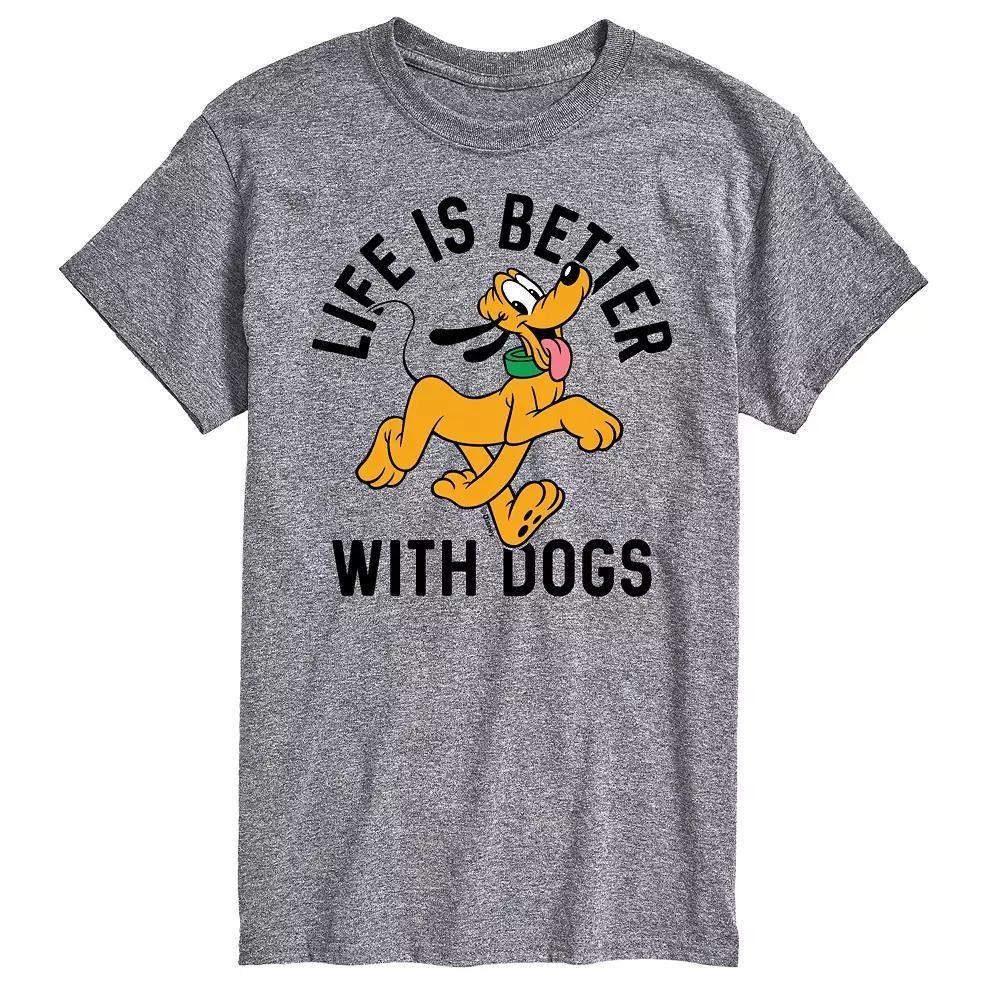 Big & Tall Disney Better With Dogs Tee, Mens Product Image