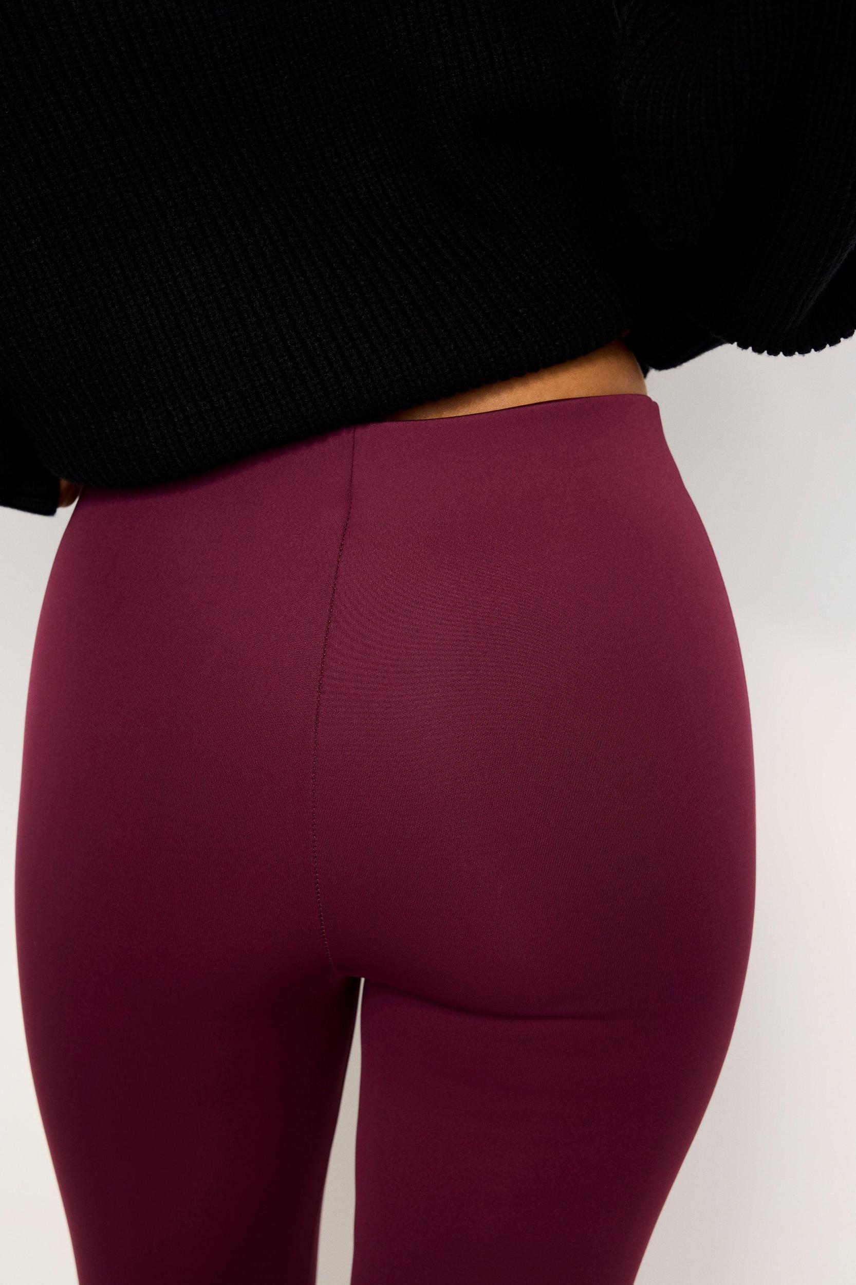 SCUBA PULL-ON SLIM TROUSERS | OXBLOOD002 Product Image