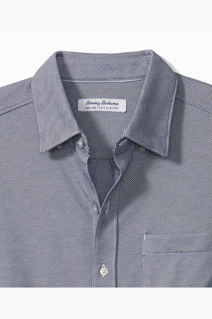 San Lucio Stretch Knit Shirt - Bering Blue Product Image