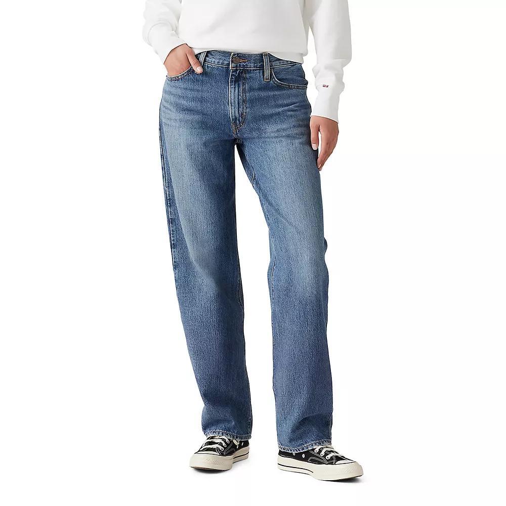 Levi's® Women's Mid-Rise '94 Baggy Jeans - Granite State 31: Cotton Denim, Standard Fit, Straight Leg Product Image