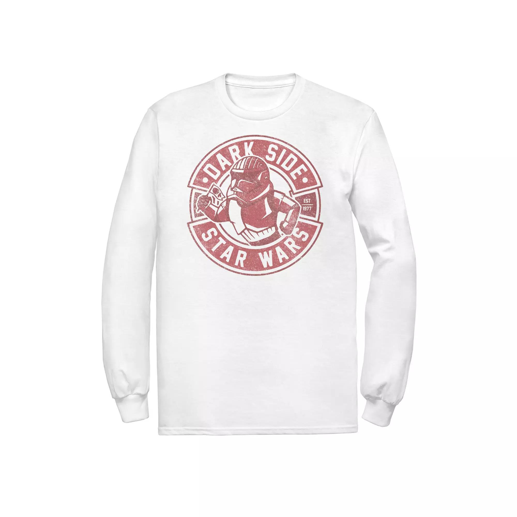 Men's Star Wars The Rise of Skywalker Sith Trooper Cartoon Long Sleeve Graphic Tee, Size: XXL, White Product Image