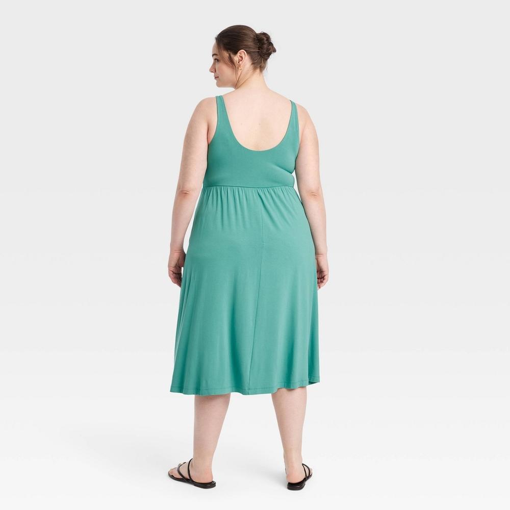 Womens Midi Ballet Dress - A New Day Teal 4X Product Image