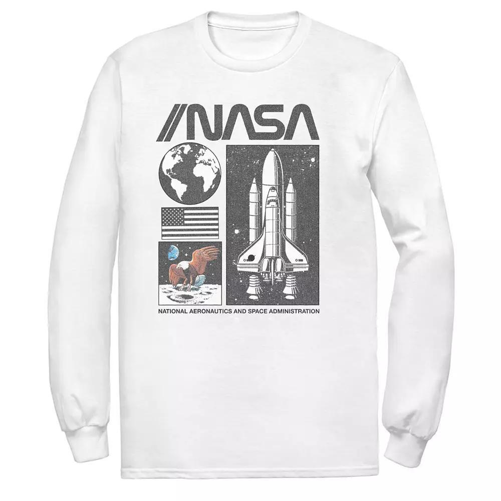Men's NASA Collage Panel Portraits Tee, Size: Small, White Product Image