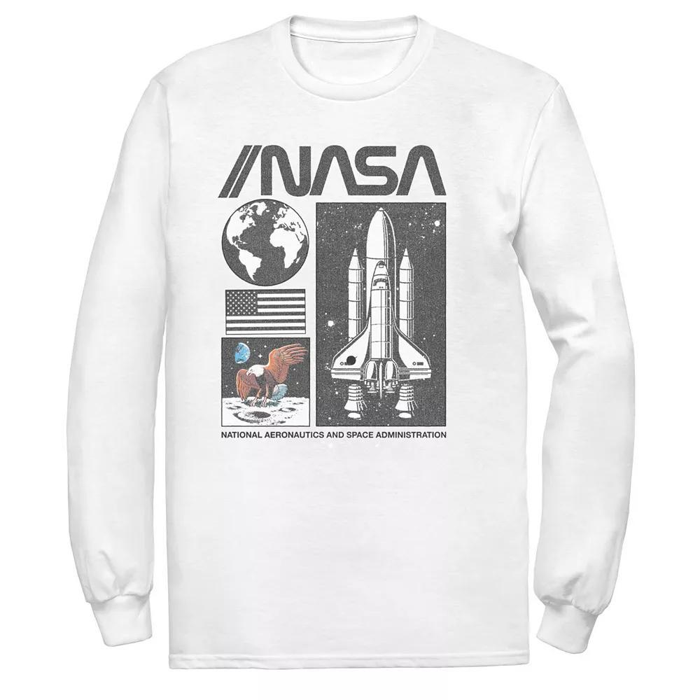 Men's NASA Collage Panel Portraits Tee, Size: Small, White Product Image