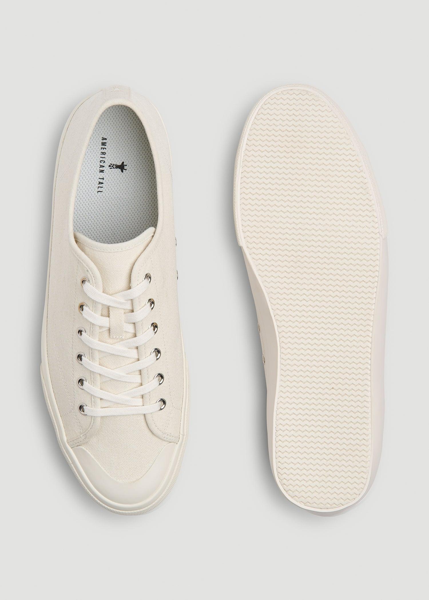 Vulcanized Sneaker for Tall Men in Ecru Product Image