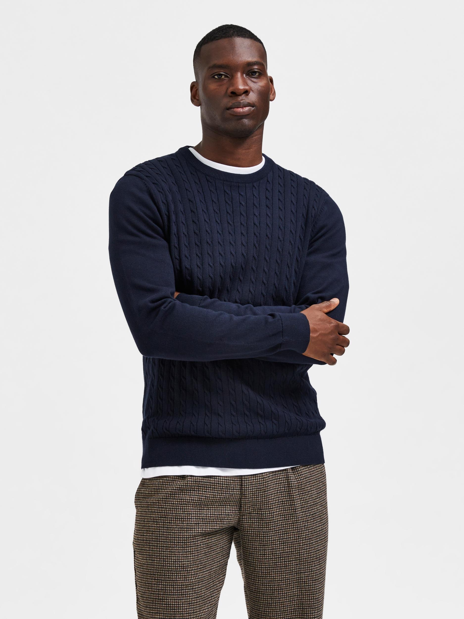 Aiko Knit Cable Crew Product Image