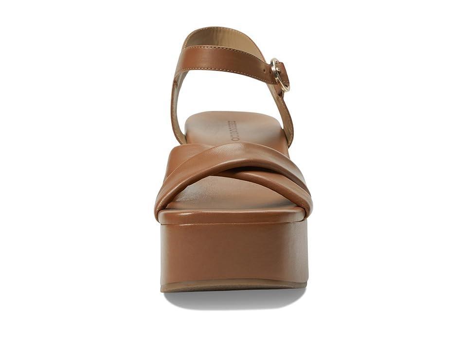 Leather Crisscross Platform Sandals Product Image
