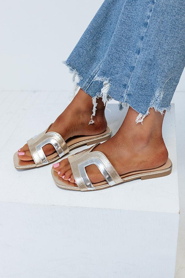The Leanie Sandal In Gold Product Image
