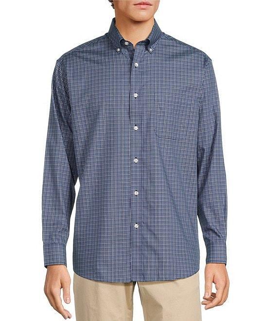 Gold Label Roundtree & Yorke Big & Tall Non-Iron Long Sleeve Small Check Sport Shirt Product Image
