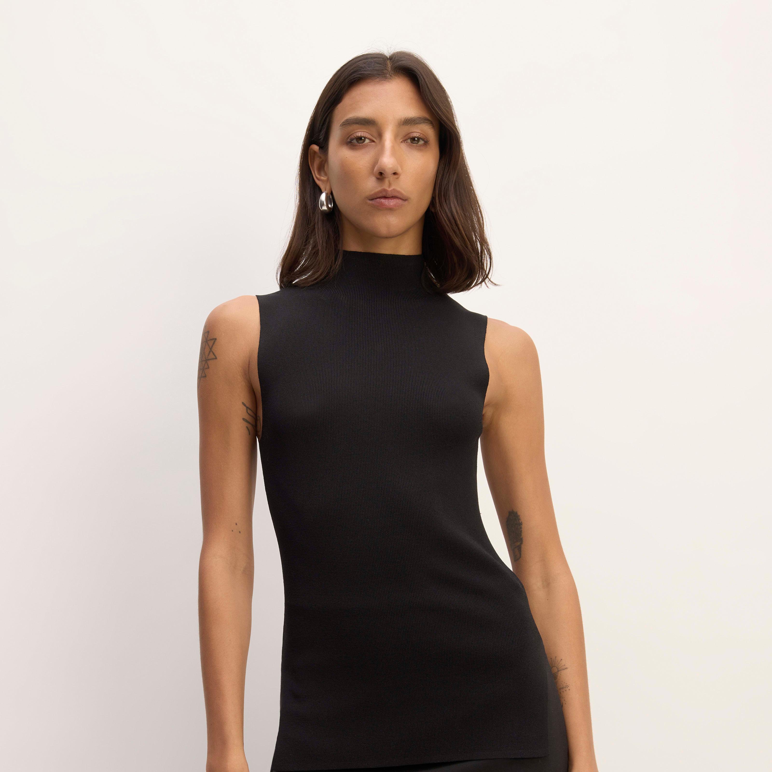 The Viscose Mock Neck Top Product Image