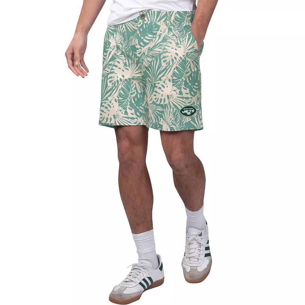 Men's Margaritaville Scarlet San Francisco 49ers Sandwashed Monstera Print Amphib Shorts, Size: 38, Red Product Image