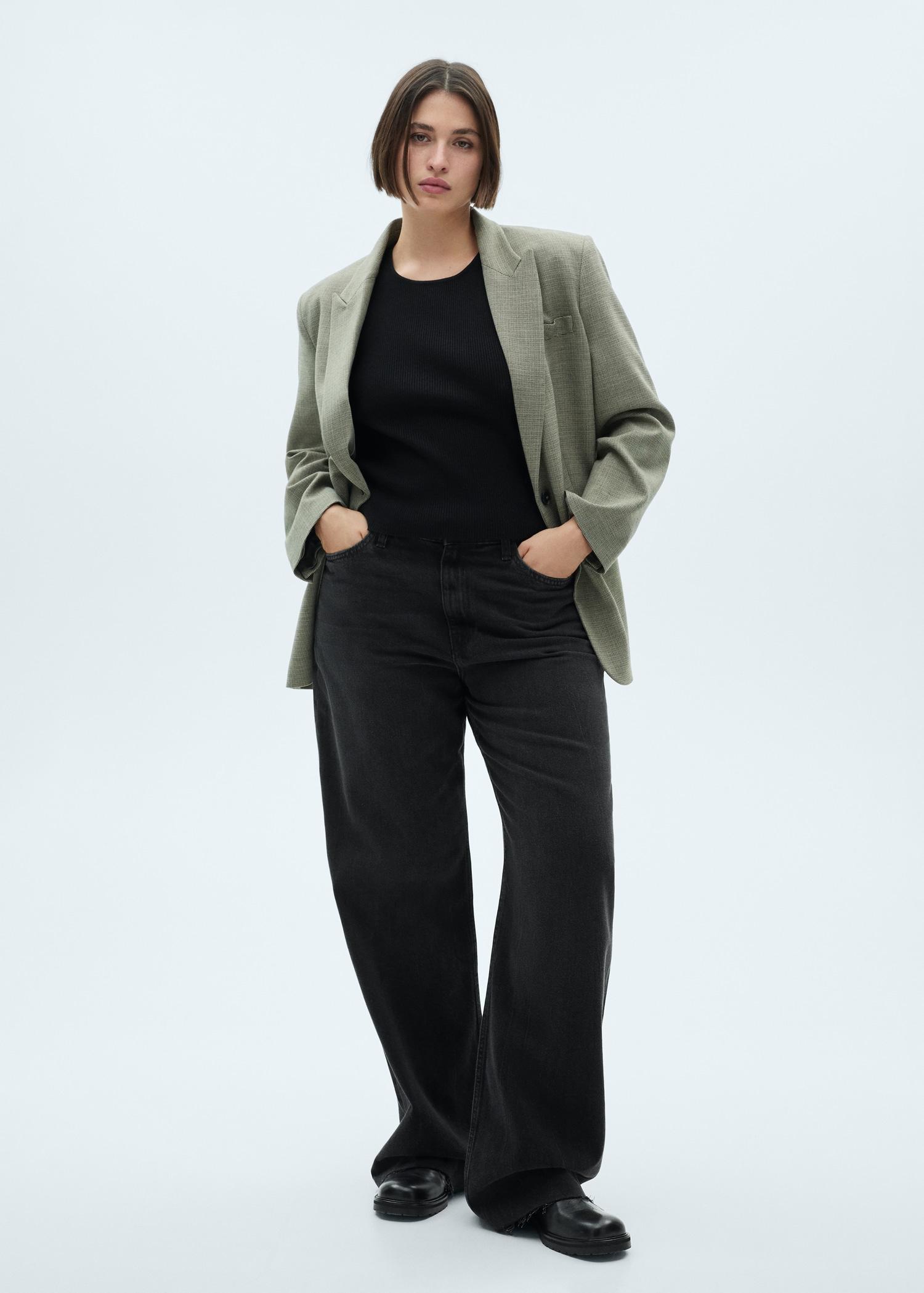 Fiona flared mid-rise jeans - Women | MANGO USA Product Image