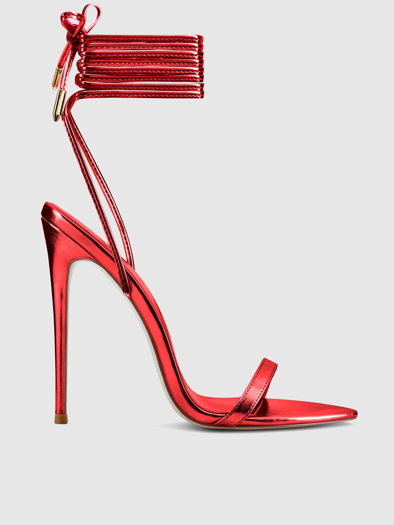 The London Lace-Up Red Product Image