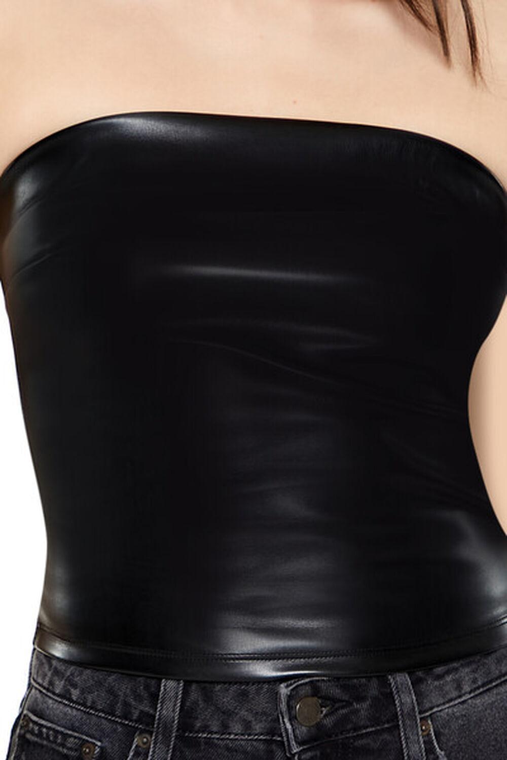 Faux Leather Tube Top | Forever 21 Product Image