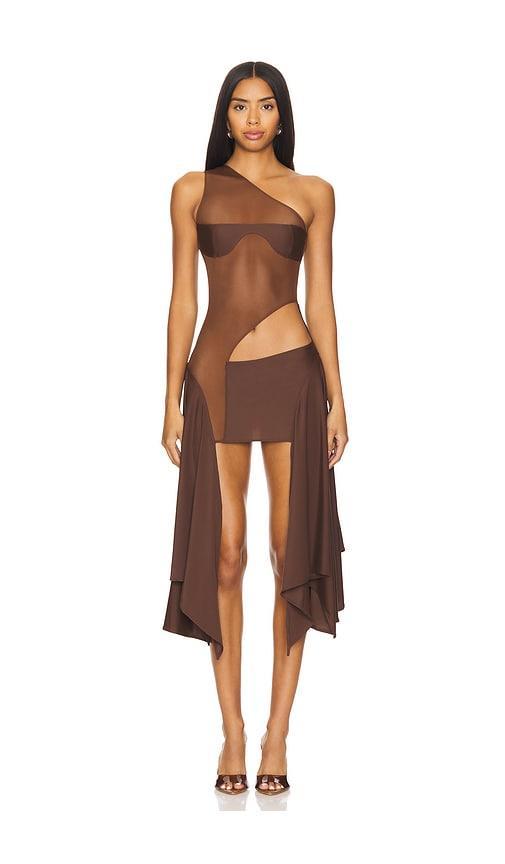 x REVOLVE Tricot Mesh Dress Sketch-Y Product Image