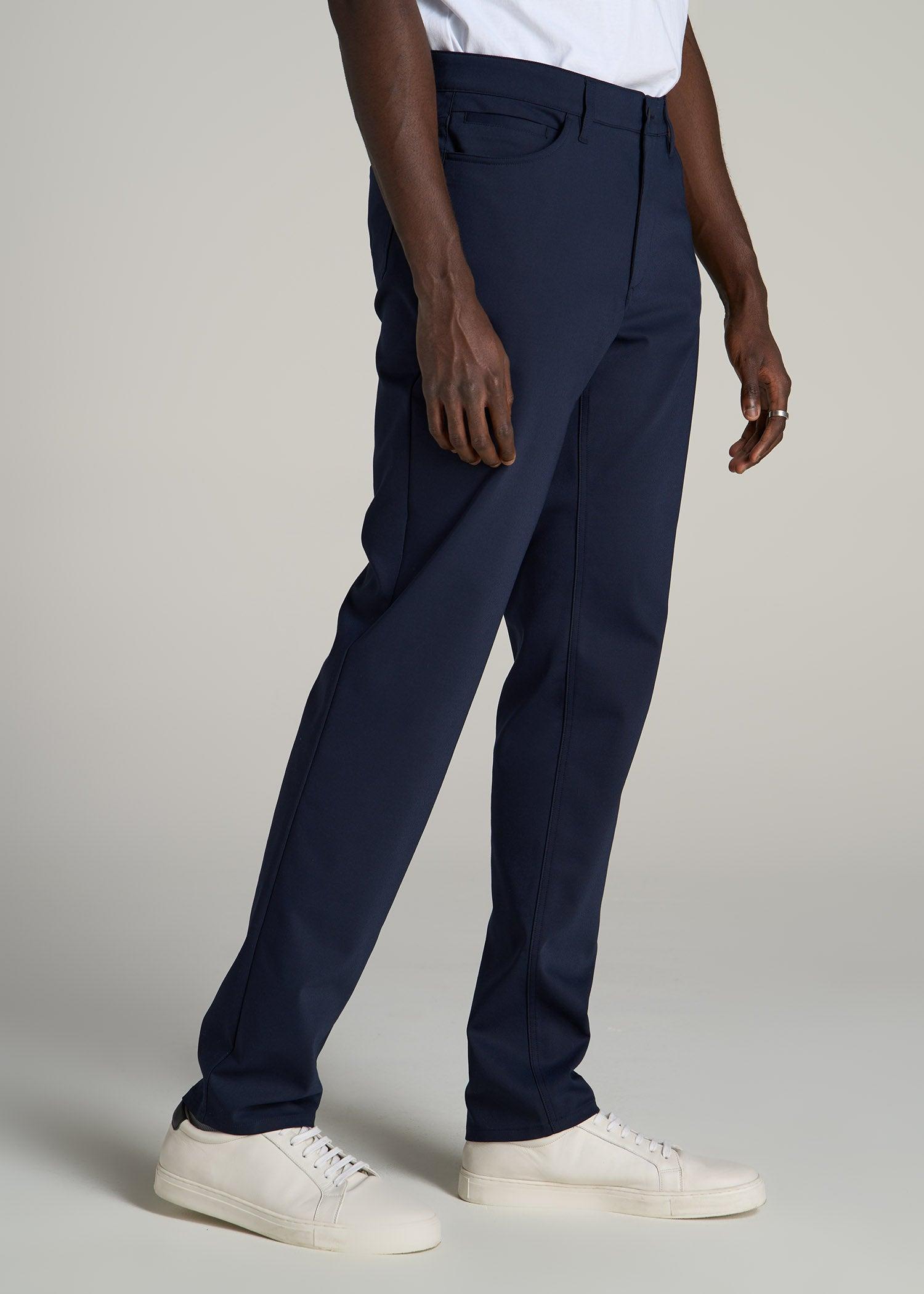 365 Stretch 5-Pocket TAPERED Pants for Tall Men in Black Product Image