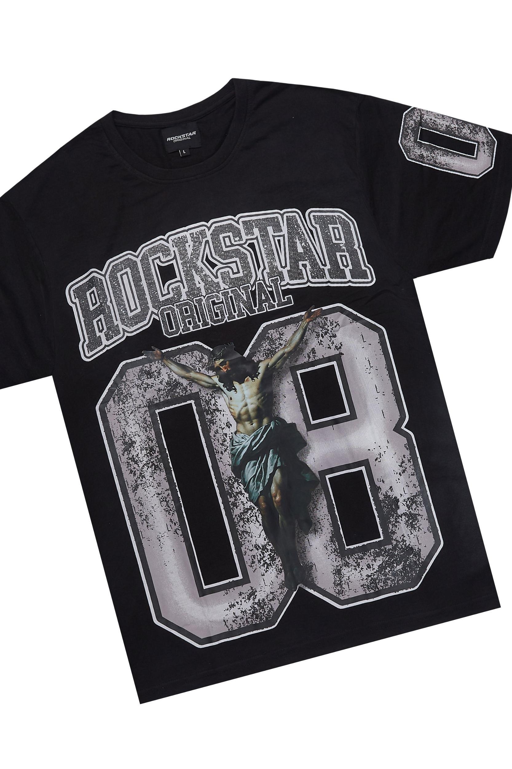 Fields Black/White T-Shirt/Stacked Flare Track Set Male Product Image