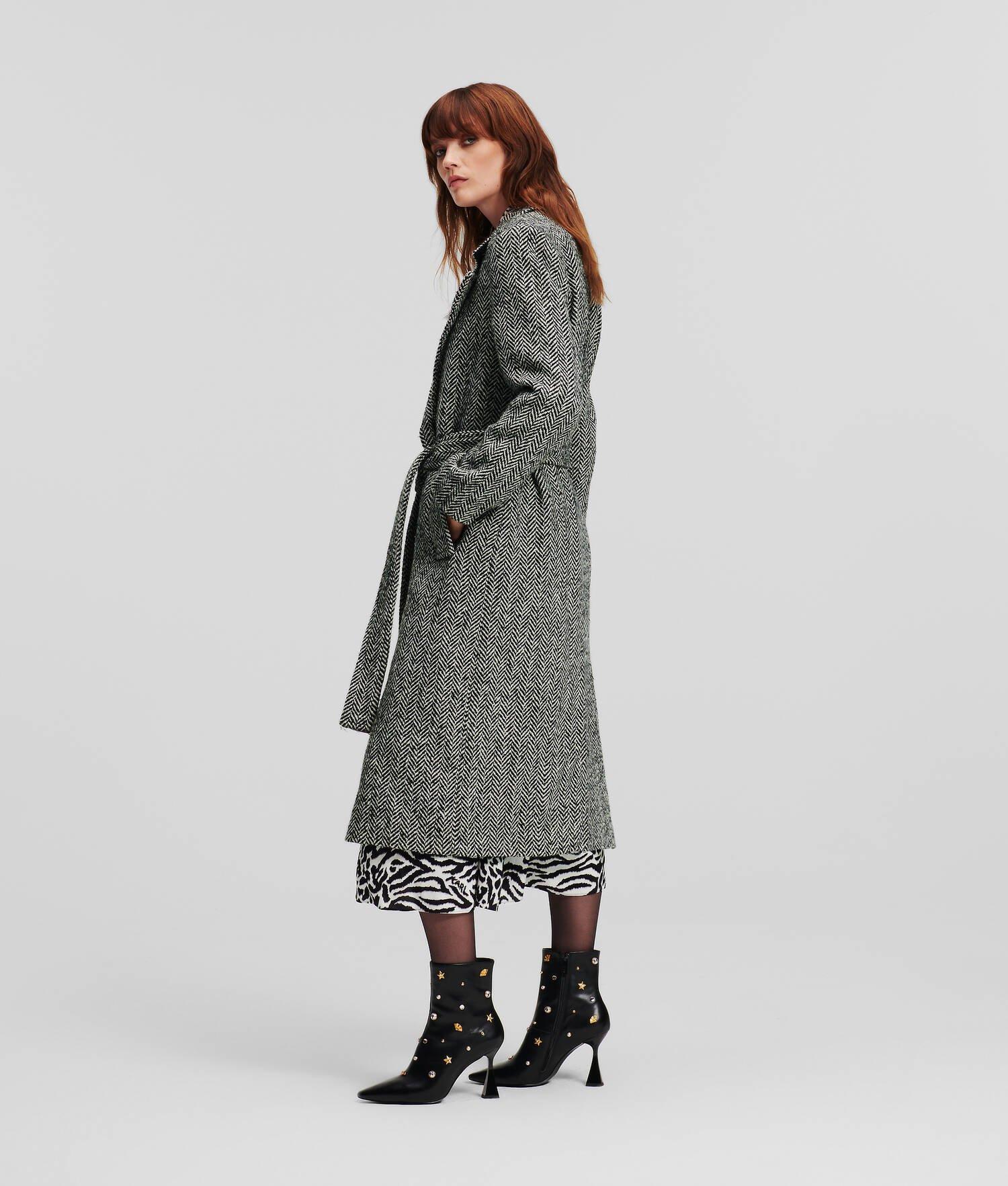 HERRINGBONE TAILORED COAT Product Image