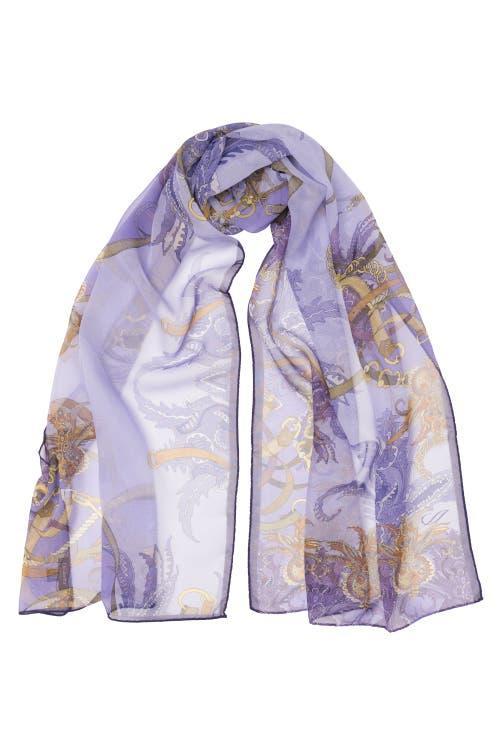 Elizabetta Alessandra - Long Sheer Silk Scarf for Women in Black at Nordstrom Product Image