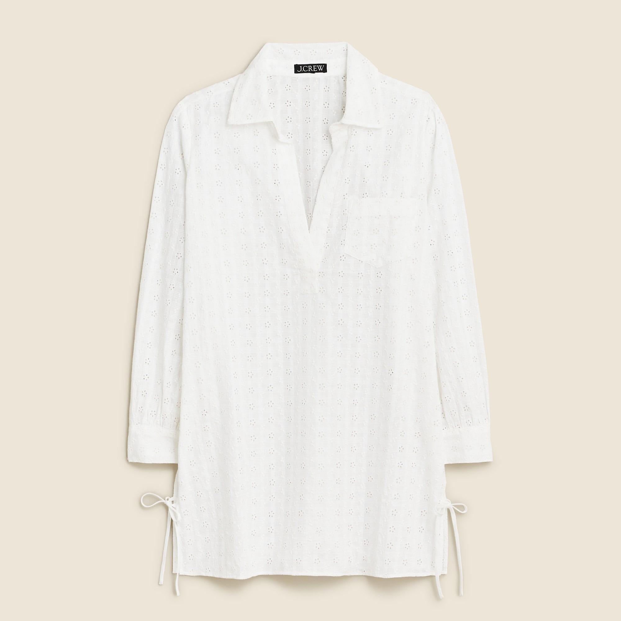 Eyelet side-tie tunic Product Image
