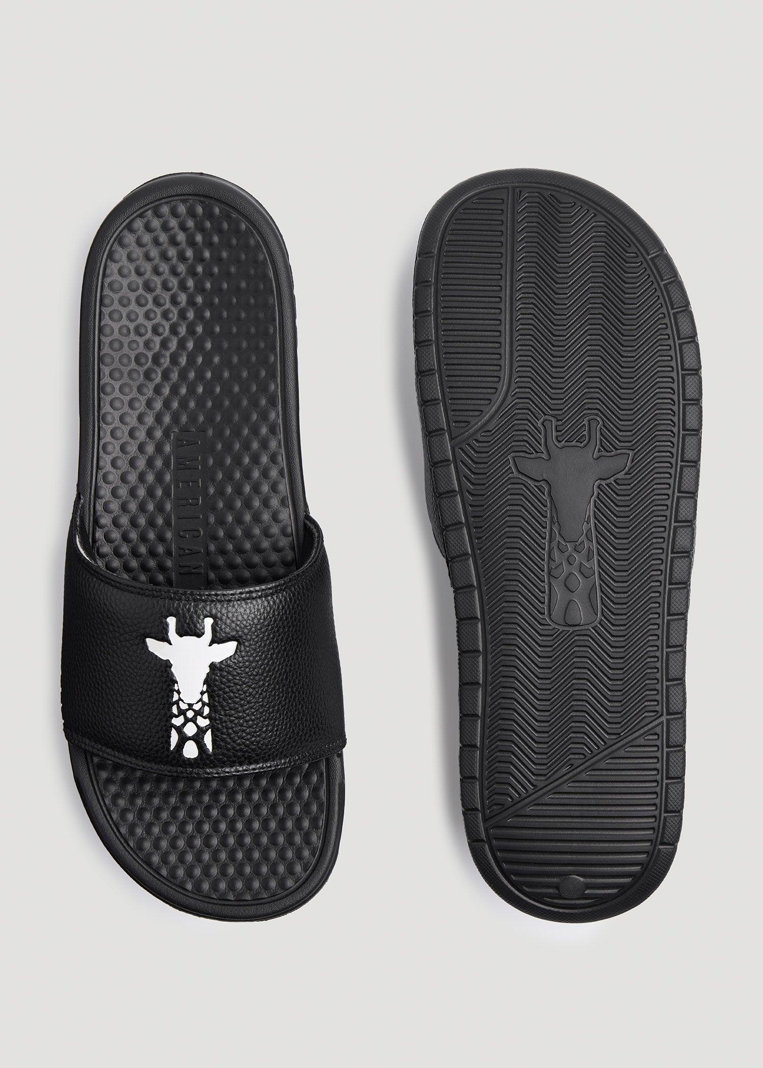American Tall Men's Slides in Black Male Product Image