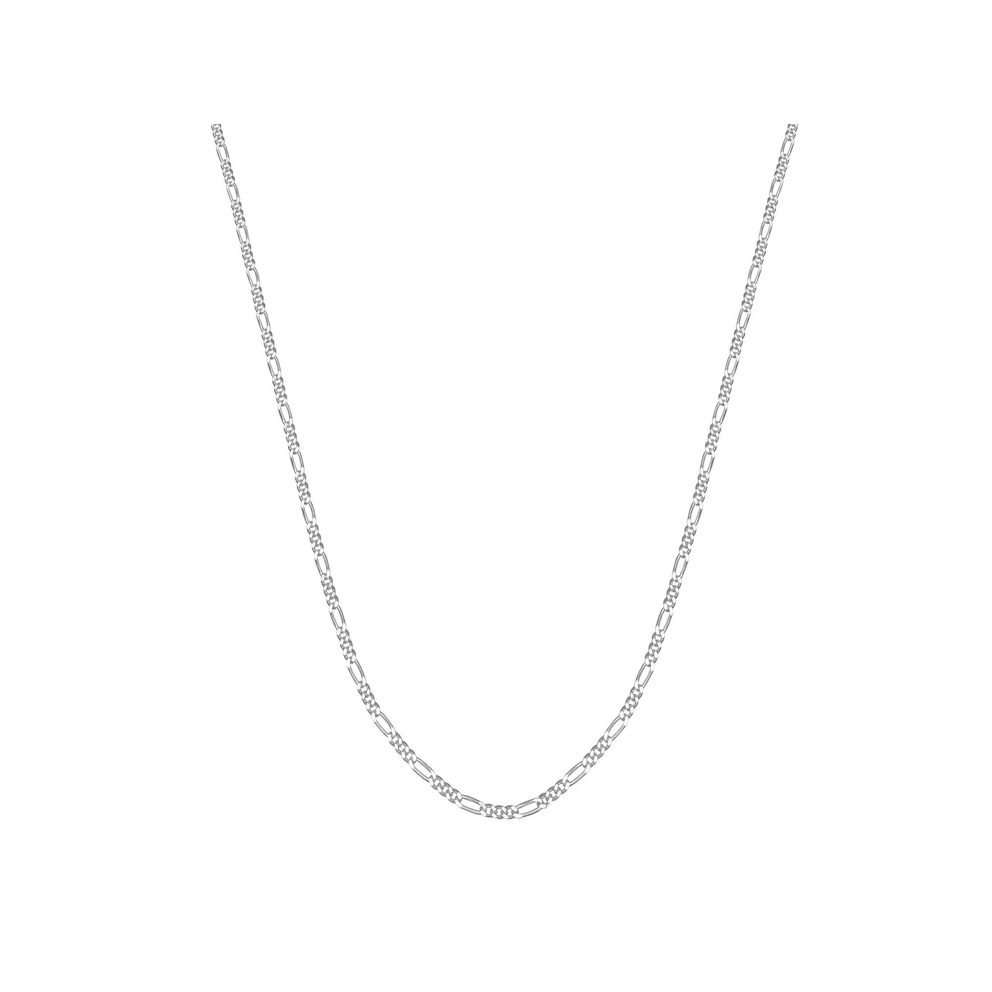 PRIMROSE Sterling Silver Polished Figaro Chain Necklace, Women's, Size: 20" Product Image