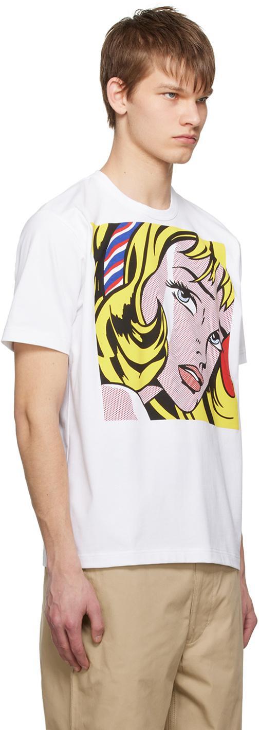 JUNYA WATANABE Pattern Printed T-shirt In White Product Image