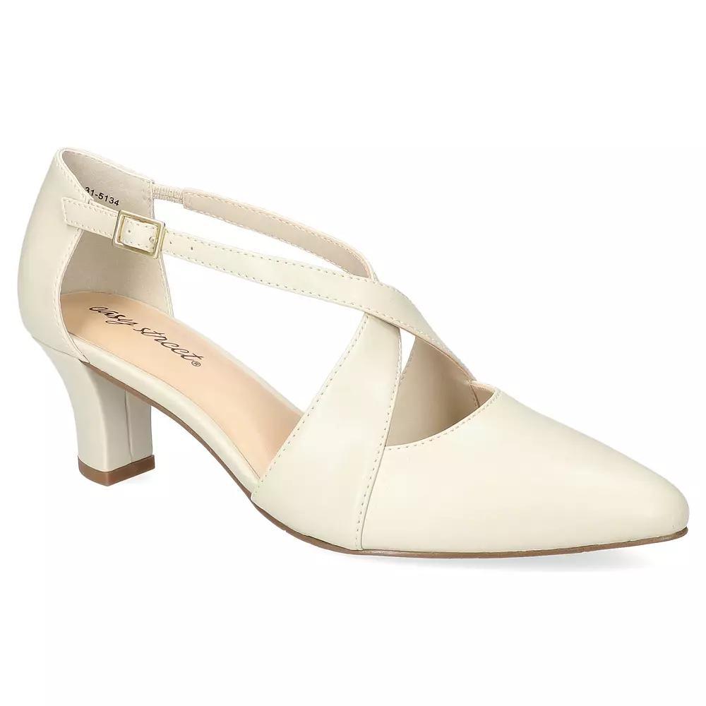 Easy Street Elegance Women's Slingback Pumps, Size: 7.5, Ivory Product Image
