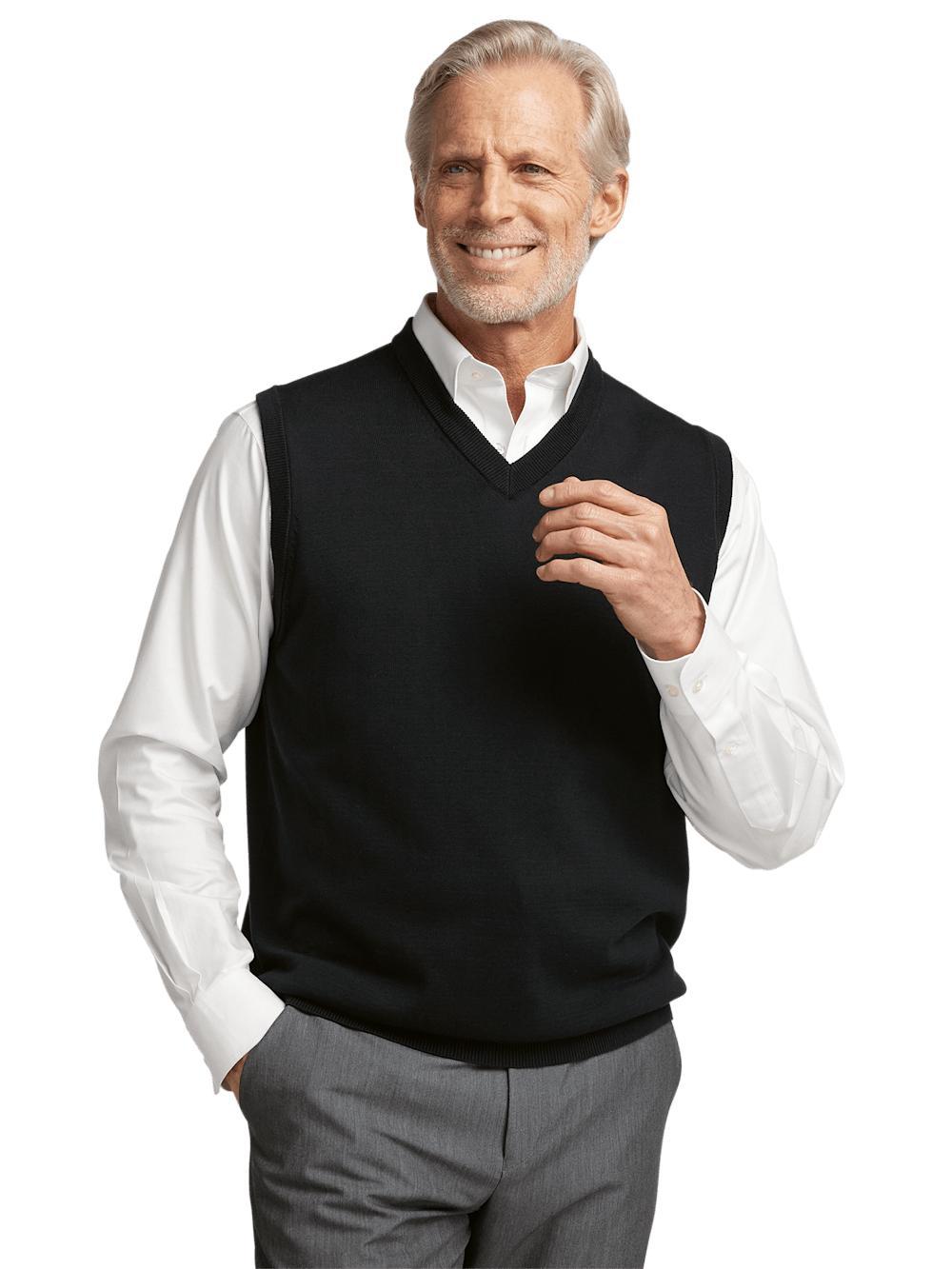 Supima Cotton Vest - Blue Product Image