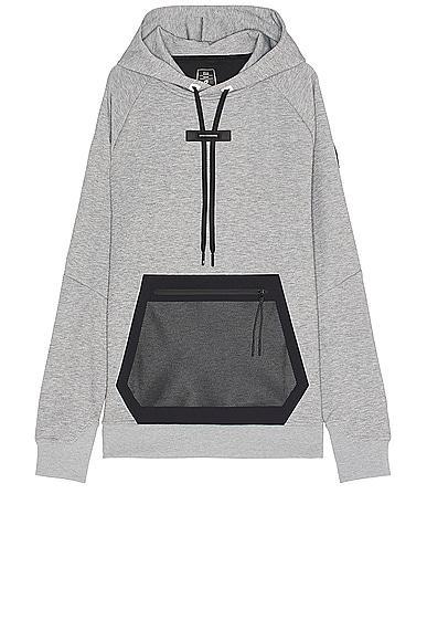 On Hoodie in Grey Product Image
