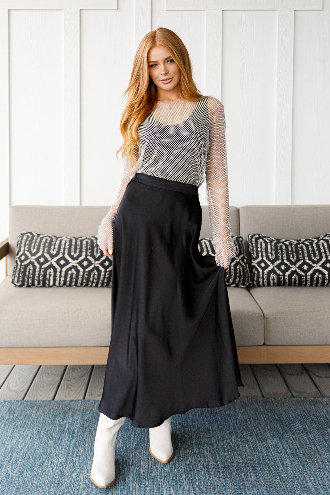Timeless Tale Maxi Skirt in Black (Online Exclusive) Product Image