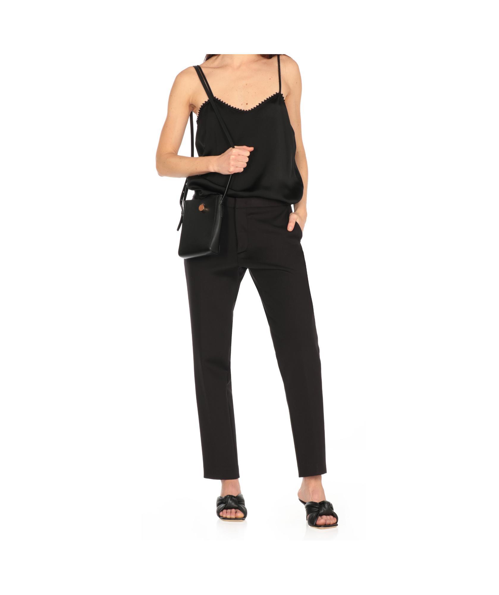 FABIANA FILIPPI Dentelle Detailed Satin Lingerie Top In Black Product Image