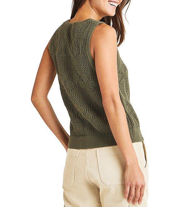 Splendid Celine Crochet Sweater Coordinating Crewneck Tank Product Image