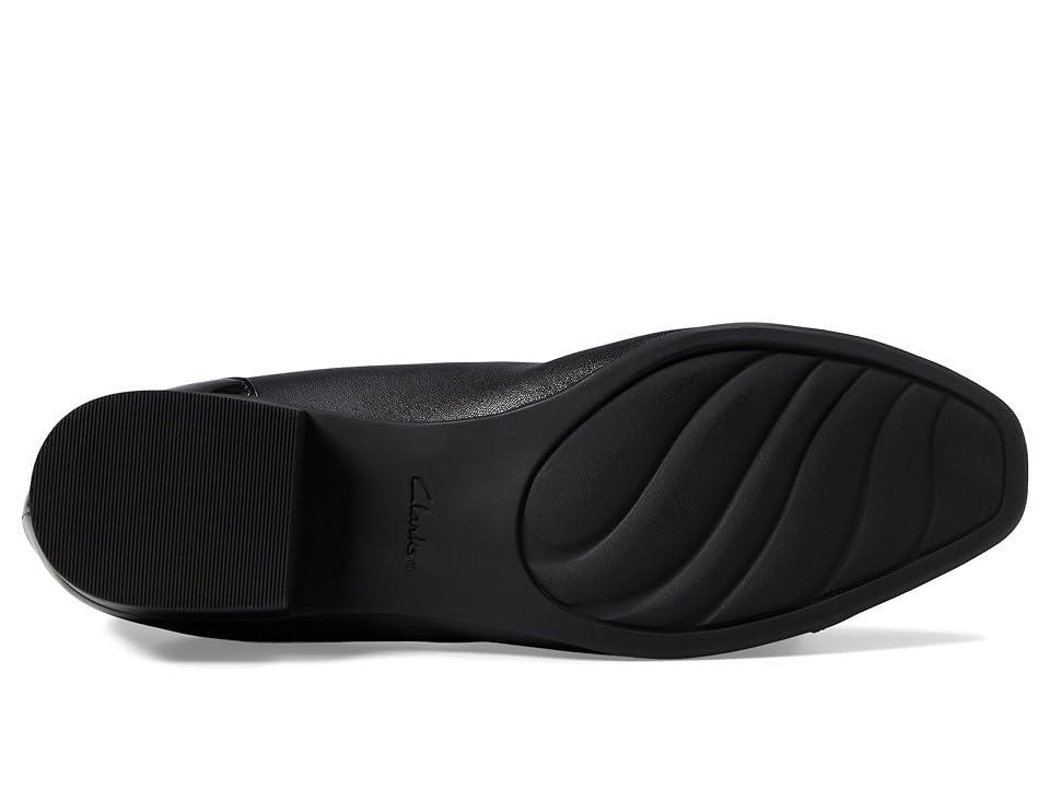 Clarks® Juliet Step Women's Leather Slip-On Shoes, Size: 9, Black Product Image